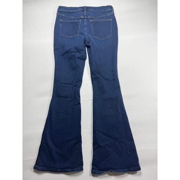 J.Crew Women's Full Length Flare Blue Stretch Denim Jeans - Size 26 (28x31) - Picture 2 of 4